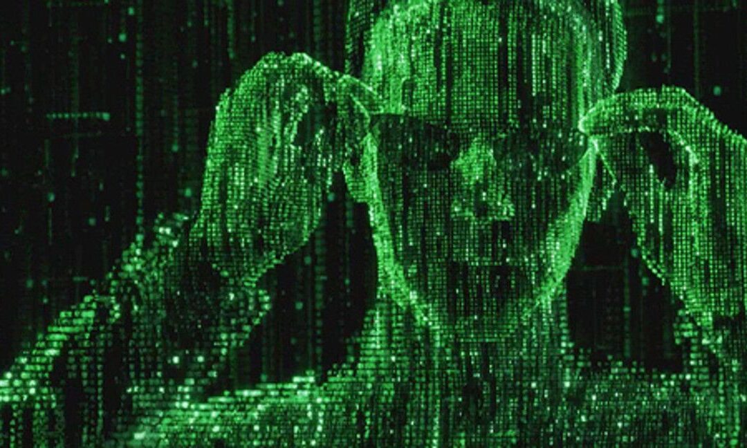 pantalla fósforo verde matrix