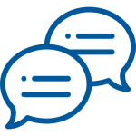 Comunicación efectiva icono